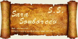 Sara Somborčev vizit kartica